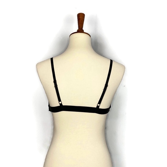 Fashion Nova Lightly Padded Black Bralette Small - Picture 4 of 8